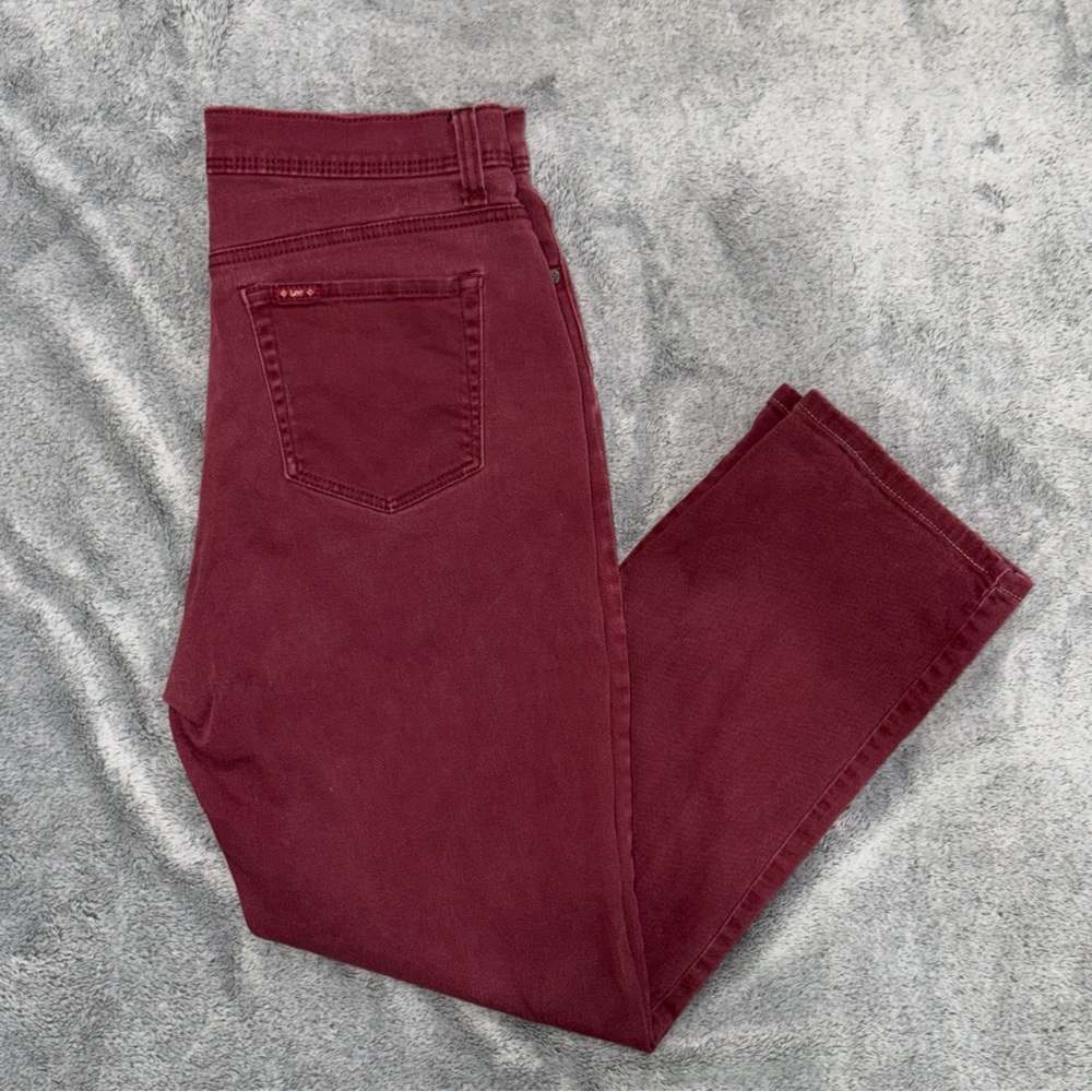 Vintage Lee Platinum Label Classic Fit Jeans - Burgundy - Picture 3 of 8